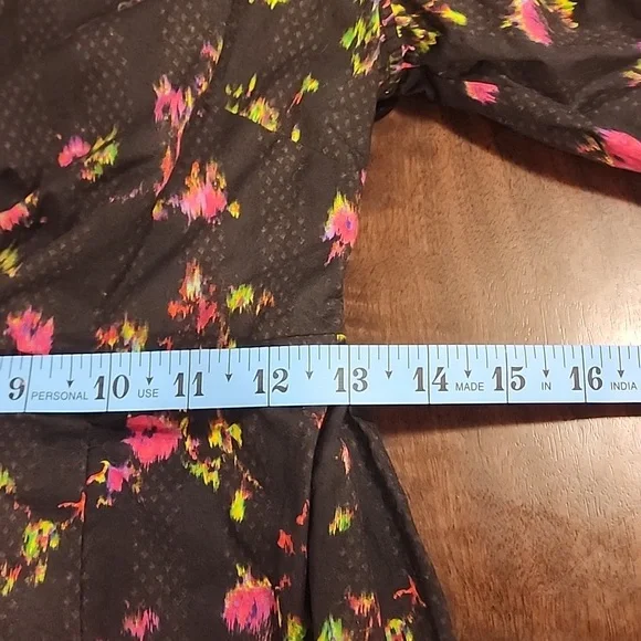 Pam & Gela Neon Ditsy Dress sz Small - Picture 12 of 15